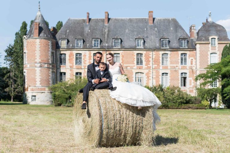 Photographe de Mariage Oise Portrait mariés au Chateau de Fosseuse